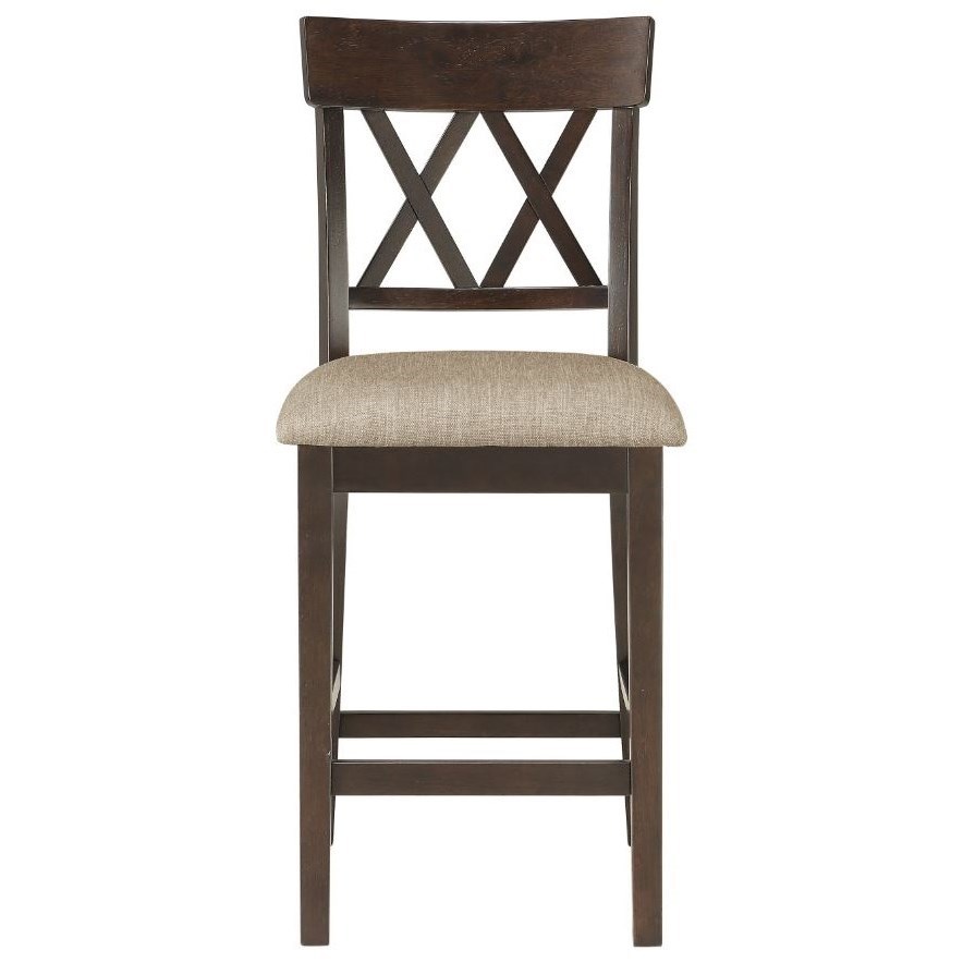 Homelegance Balin Double XBack Counter Height Chair Darvin Furniture Bar Stools